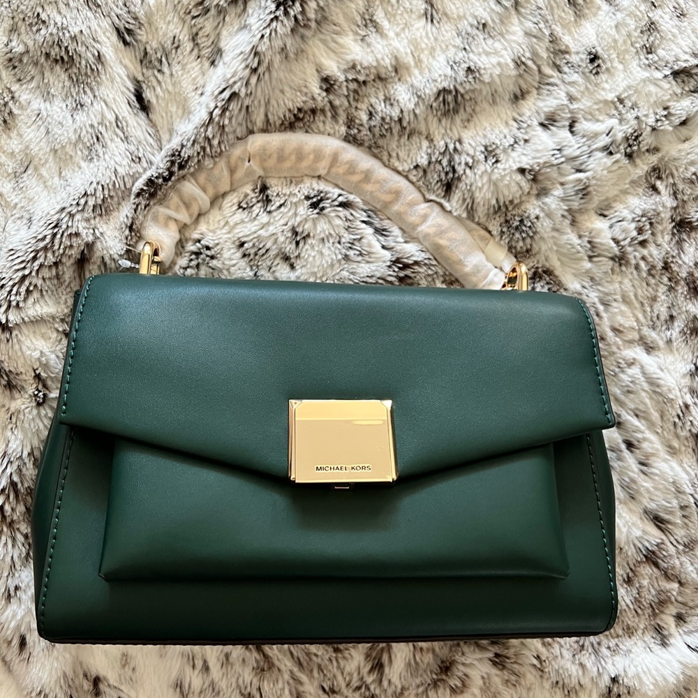 Michael Kors Lita Emerald Green purse
